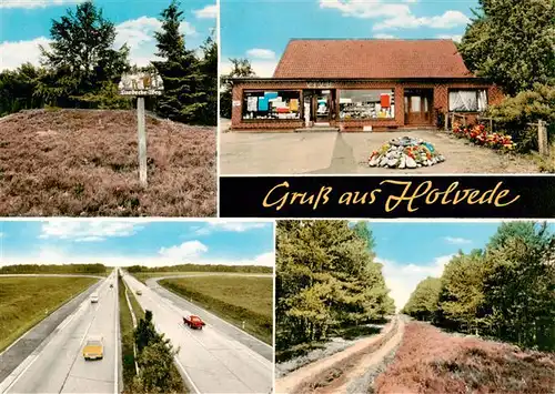 AK / Ansichtskarte  Holvede_Halvesbostel Ladengeschaeft Landschaft Autobahn 