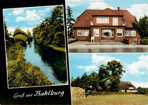AK / Ansichtskarte 73874319 Bahlburg_Winsen_Luhe Ladengeschaeft Partie am Bach 