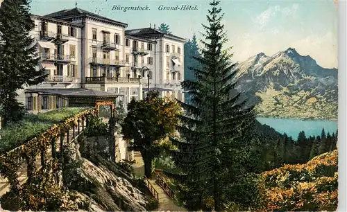 AK / Ansichtskarte  Buergenstock_Vierwaldstaettersee Grand Hotel Buergenstock