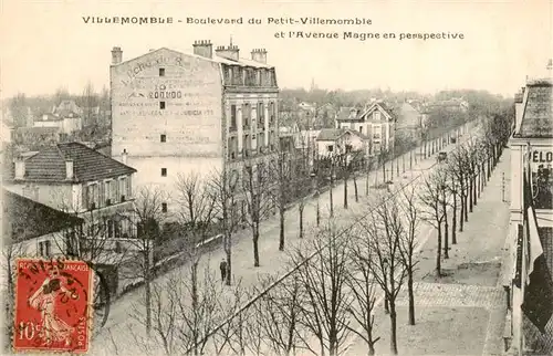 AK / Ansichtskarte  Villemomble_93_Seine-Saint-Denis Boulevard du Petit Villemombleet lAvenue Magne en perspective 