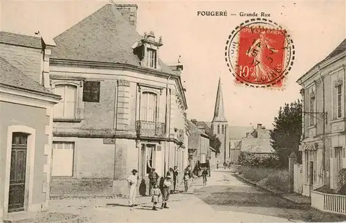 AK / Ansichtskarte  Fougere_Maine-et-Loire Grande Rue Fougere Maine-et-Loire