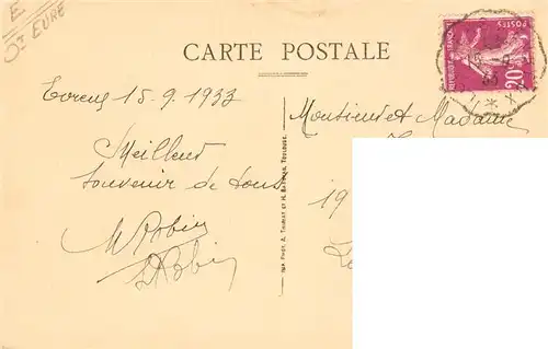 AK / Ansichtskarte  Gravigny_27_Eure Route de Rouen 