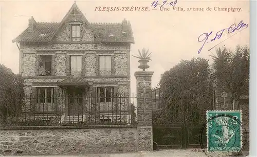 AK / Ansichtskarte  Plessis-Trevise_Le Une Villa avenue de Champigny Plessis-Trevise_Le