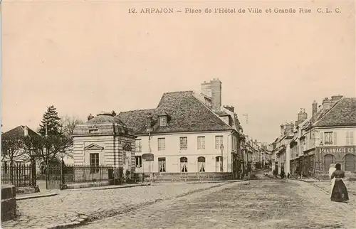 AK / Ansichtskarte  Arpajon_91_Essonne Place de lHotel de Ville et Grande Rue 