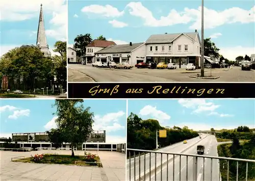 AK / Ansichtskarte  Rellingen Teilansichten Kirche Autobahn Rellingen