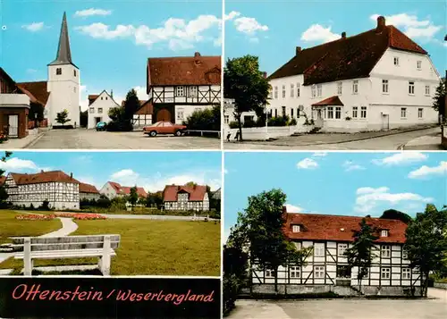 AK / Ansichtskarte  Ottenstein_Niedersachsen Teilansichten Motiv mit Kirche Fachwerkhaus Parkanlagen Ottenstein_Niedersachsen