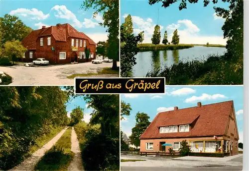 AK / Ansichtskarte  Graepel_Estorf Gasthaus Meier Waldweg Partie am Wasser 