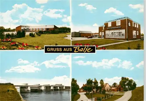 AK / Ansichtskarte  Balje_Stade Teilansichten Kreissparkasse Sperrwerk 