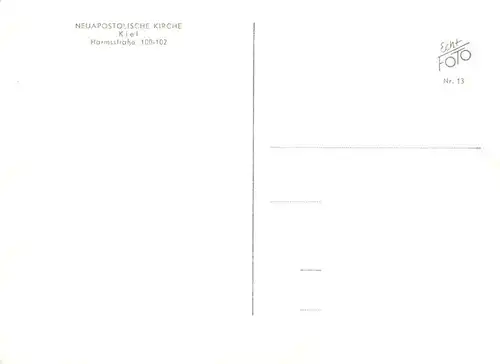 AK / Ansichtskarte  Kiel Neuapostolische Kirche Kiel