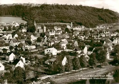 AK / Ansichtskarte  Waldbreitbach_Wied Fliegeraufnahme Naturpark Rhein Westerwald Waldbreitbach Wied