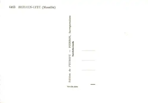 AK / Ansichtskarte  Behren-les-Forbach_57_Moselle Siedlung 