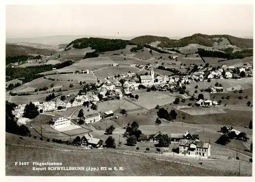 AK / Ansichtskarte  Schwellbrunn Fliegeraufnahme Schwellbrunn