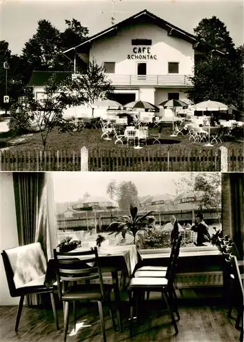 AK / Ansichtskarte  Sankt_Heinrich Café Schoentag Gastraum Gartenterrasse 