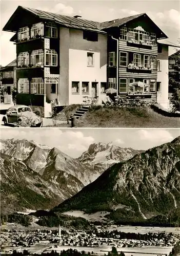 AK / Ansichtskarte  Oberstdorf Gaestehaus Laufbacher Eck Alpenpanorama Oberstdorf