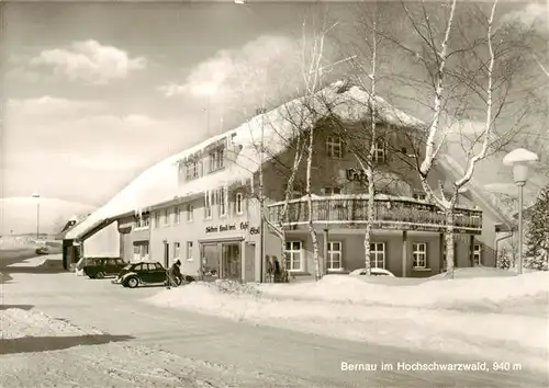 AK / Ansichtskarte  Bernau_Schwarzwald Café Stoll beim Hans-Thoma-Museum Winterlandschaft Bernau Schwarzwald