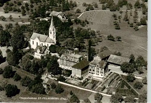 AK / Ansichtskarte  St_Pelagiberg_TG Fliegeraufnahme mit Kirche 