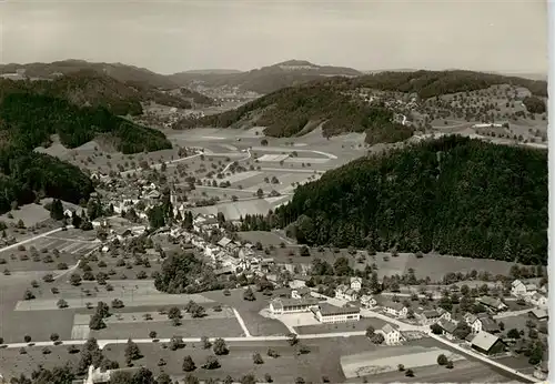 AK / Ansichtskarte  Dussnang_TG Fliegeraufnahme mit Schauenberg Haselberg und Hackenberg 