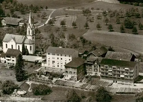 AK / Ansichtskarte  St_Pelagiberg_TG Fliegeraufnahme mit Kurhaus Marienburg und Kirche 