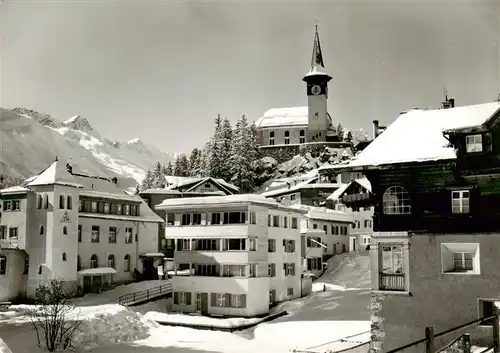 AK / Ansichtskarte  Arosa_GR Jugendherberge Kirche Arosa_GR