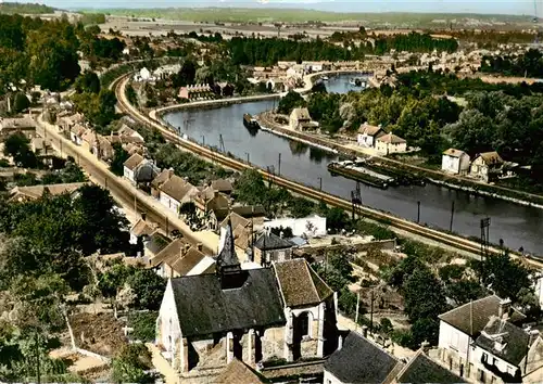 AK / Ansichtskarte  Janville_60_Oise Vue aerienne densemble Eglise Le Port 