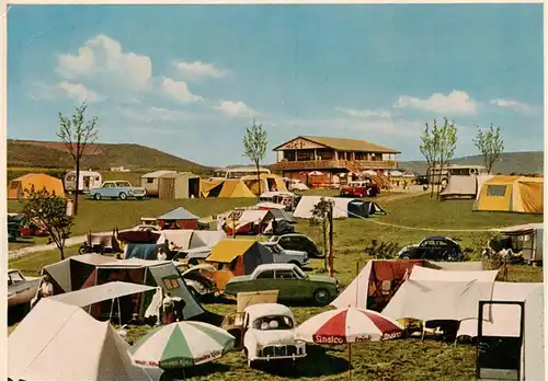 AK / Ansichtskarte  Heidingsfeld_Wuerzburg Camping Platz Kalte Quelle 