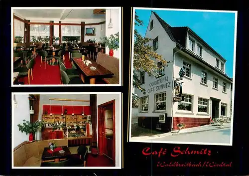 AK / Ansichtskarte 73874965 Waldbreitbach_Wied Café Schmitz Gastraum Waldbreitbach Wied