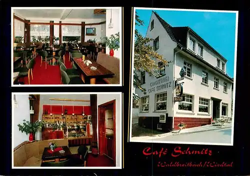 AK / Ansichtskarte  Waldbreitbach_Wied Café Schmitz Gastraum Waldbreitbach Wied