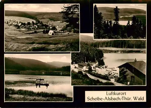 AK / Ansichtskarte 73874985 Scheibe-Alsbach Panorama Uferpartie am See Gasthaus Scheibe-Alsbach