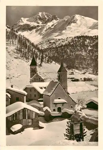 AK / Ansichtskarte 73874998 Solda_Sulden_Trentino-Alto-Adige_IT Motiv mit Kirche Winterlandschaft Alpen 