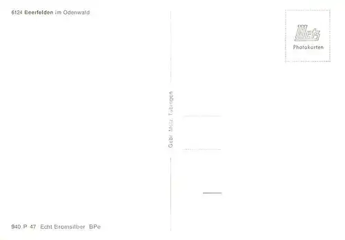 AK / Ansichtskarte  Beerfelden_Odenwald Panorama Motive Zentrum Brunnen Trachten Freibad Bromsilber Beerfelden Odenwald