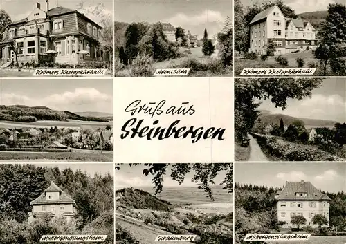 AK / Ansichtskarte  Steinbergen Kneippkurhaus Arensburg Panorama Muettergenesungsheim Schaumburg Steinbergen