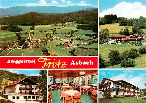 AK / Ansichtskarte 73875014 Drachselsried Berggasthof Asbach Restaurant Panorama Luftaufnahme Drachselsried