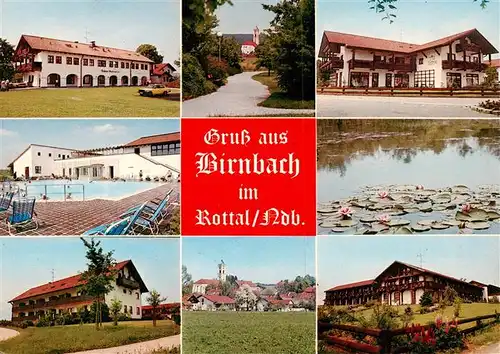 AK / Ansichtskarte  Birnbach_Rottal Thermalbad Sportanlagen Laendliche Gemuetlichkeit Seerosen Birnbach Rottal