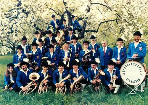 AK / Ansichtskarte  Aidhausen Gruppenbild Jugendblaskapelle Aidhausen