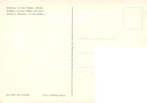 AK / Ansichtskarte  Graechen_VS In den Hofen Winterpanorama Alpen Graechen_VS