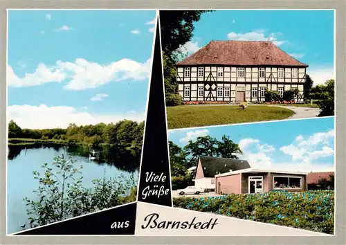 AK / Ansichtskarte  Barnstedt_Verden Schloss Bungalow Gondelteich Barnstedt_Verden