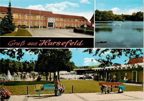 AK / Ansichtskarte 73875180 Harsefeld Kurhaus Gondelteich Schwimmbad Harsefeld