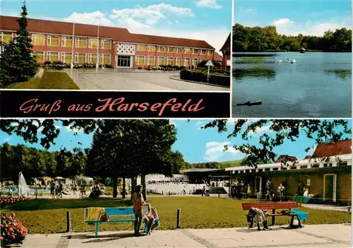 AK / Ansichtskarte  Harsefeld Kurhaus Gondelteich Schwimmbad Harsefeld