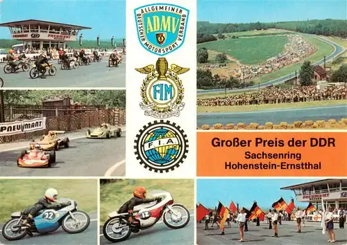 AK / Ansichtskarte  Hohenstein-Ernstthal Sachsenring Grosser Preis der DDR Details Hohenstein-Ernstthal