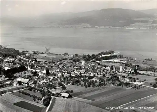 AK / Ansichtskarte  Estavayer_-le-Lac_FR Vue aerienne 
