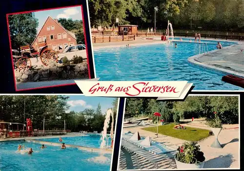 AK / Ansichtskarte 73875209 Sieversen Gasthaus Freibad Minigolfplatz Sieversen