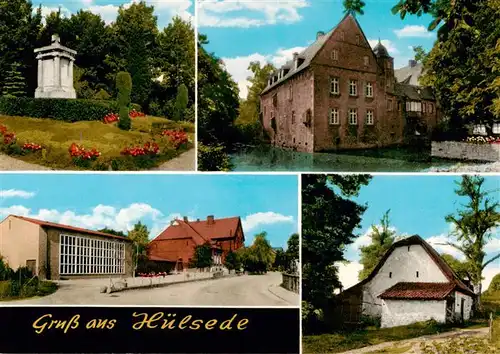 AK / Ansichtskarte 73875217 Huelsede Park Monument Schloss Halle  Huelsede