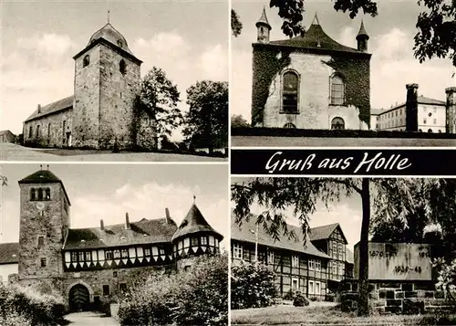 AK / Ansichtskarte  Holle_Hildesheim Schloss Gedenktafel Holle_Hildesheim