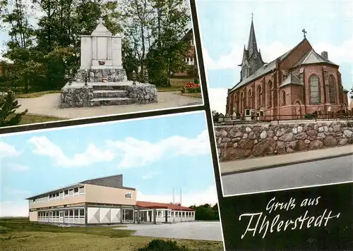 AK / Ansichtskarte 73875224 Ahlerstedt Gedenkstaette Kirche Halle Ahlerstedt