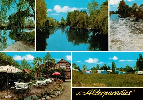 AK / Ansichtskarte  Langlingen_Celle Allerparadies Gastwirtschaft und Kaffeegarten Camping Terrasse Langlingen_Celle