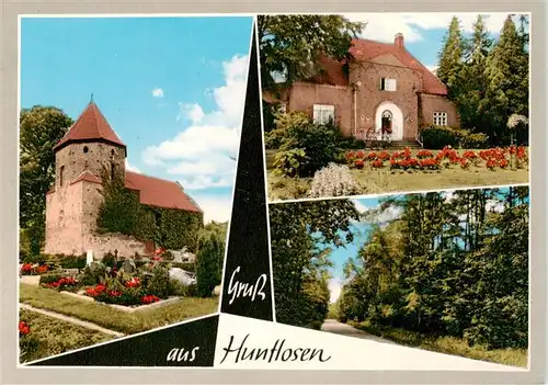 AK / Ansichtskarte 73875258 Huntlosen_Grossenkneten Kirche Park Villa 