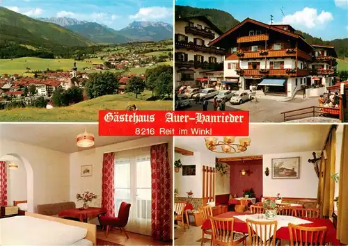 AK / Ansichtskarte  Reit_Winkl Panorama Gaestehaus Auer Hanrieder Zimmer Gaststube Reit_Winkl