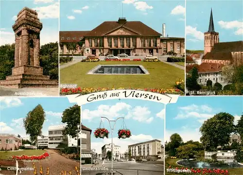 AK / Ansichtskarte  Viersen Aussichtsturm Bahnhof St Remigius Casinogarten Lindenstrasse Stadtgarten Viersen