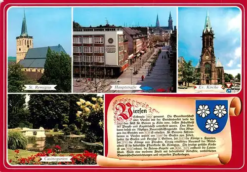 AK / Ansichtskarte 73875307 Viersen St Remigius Hauptstrasse Ev Kirche Casinogarten Viersen