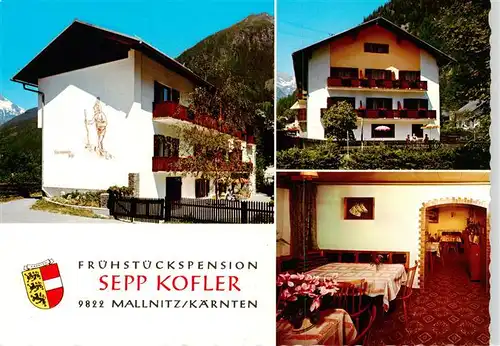 AK / Ansichtskarte  Mallnitz_Tauernbahn_Kaernten_AT Fruehstueckspension Sepp Kofler Gaststube 